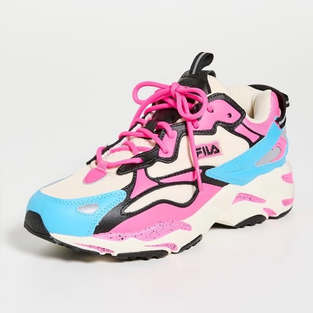 Fila Pink and Blue Athletic Shoes